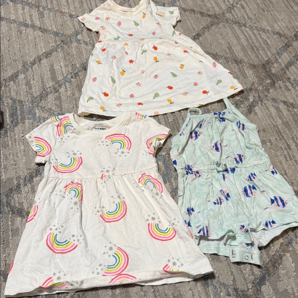 Old Navy Kids Dress Set - White, Blue, Multicolor